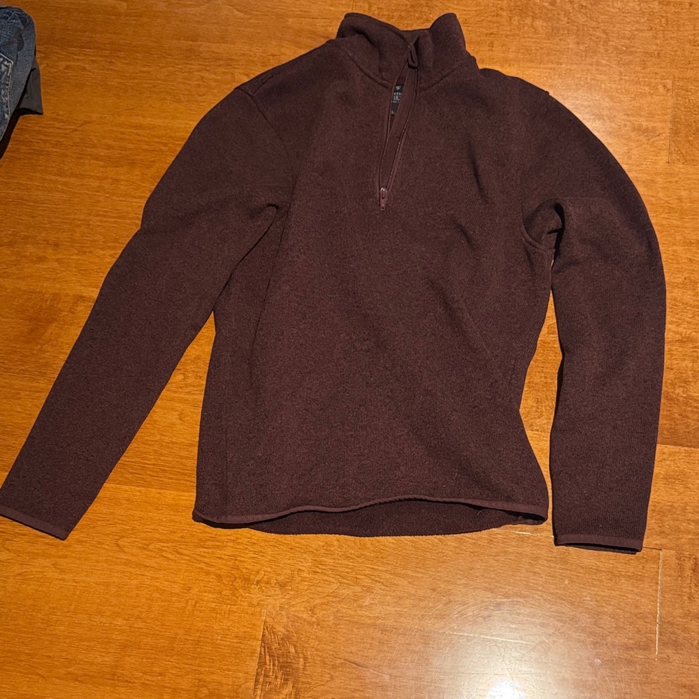 J. Crew Men's Rich Brown Zip-Up Sweater